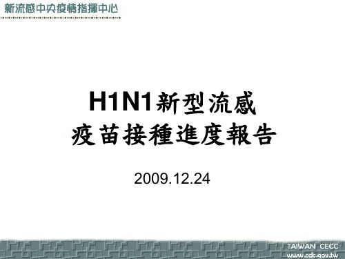 H1N1新型流感疫苗接种进度报告-PPT精选文档-精品文档