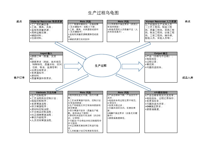 P6 生产过程 乌龟图