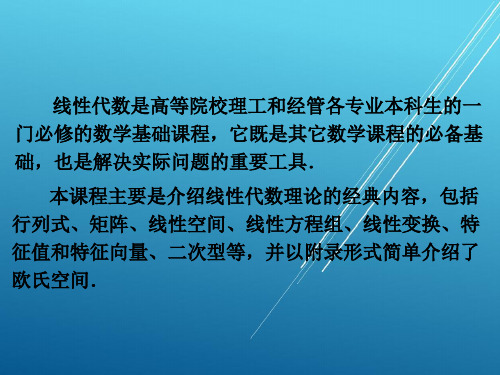 线性代数第一章行列式课件