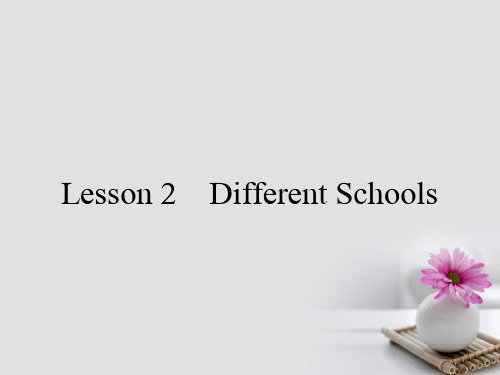 2017_2018学年高中英语Unit15Learning15.2Lesson2DifferentSchools课件北师大版