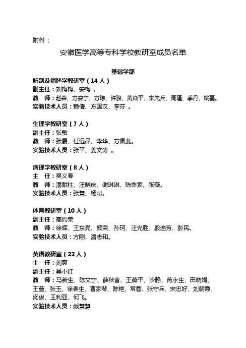 安徽医学高等专科学校