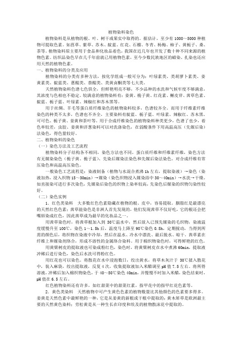 植物染料染色