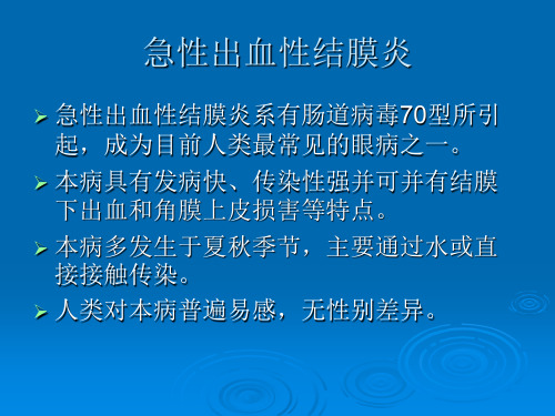 急性出血性结膜炎