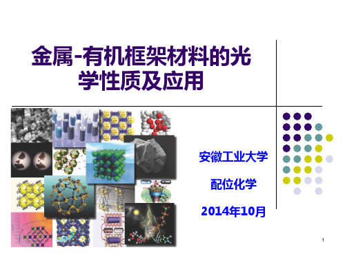 金属-有机框架材料的光学性质及应用PPT优秀课件