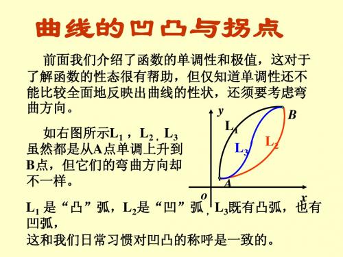 第三章  曲线的凹凸与拐点