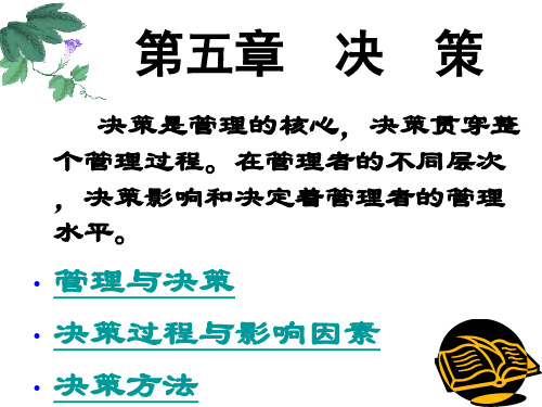 第五章决策解析