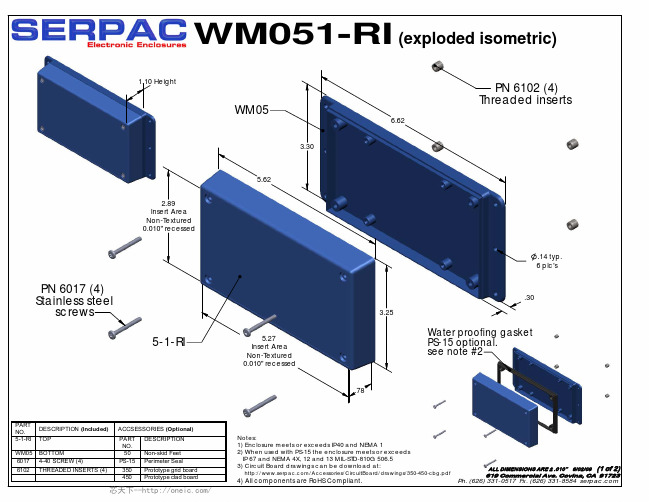 WM051RI 规格书,Datasheet 资料