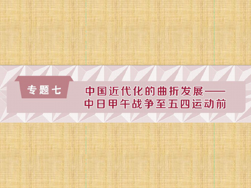 通史版高考历史总复习第二部分近代中国专题七中国近代化的曲折发展第1课时1894 1900年间列强侵华