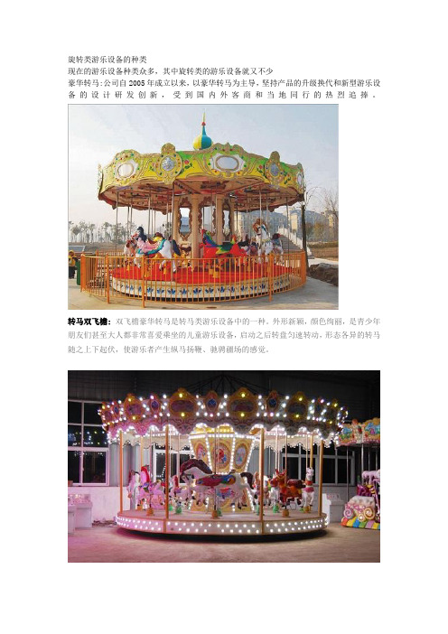 旋转类游乐设备的种类