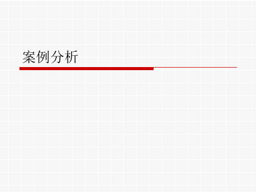 综合案例分析——海尔公司