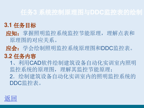 楼宇照明系统的监控—照明系统监控原理图与DDC监控表的绘制