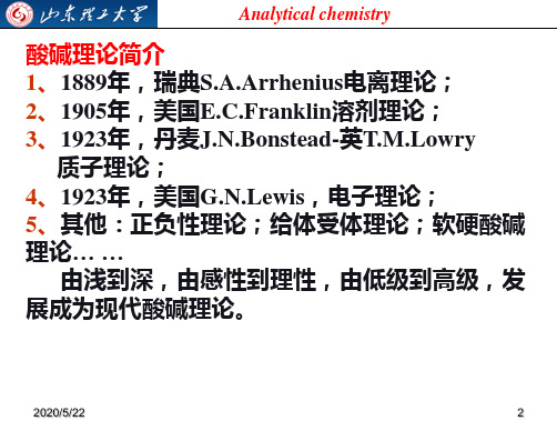 (分析化学)第二章酸碱滴定解析