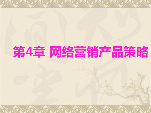 第04章网络营销产品策略