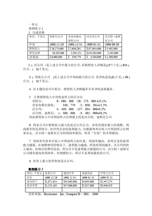 财务会计案例研究