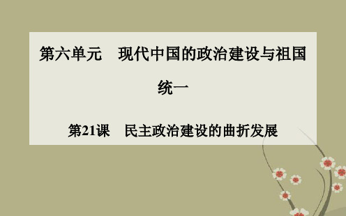高中历史 第21课 民主政治建设的曲折发展课件 新人教版必修1