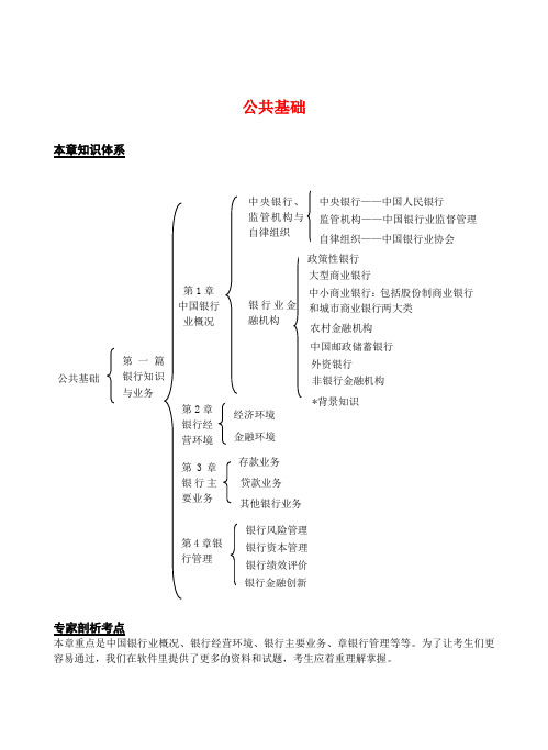 2014年银行从业资格考试《公共基础》考试辅导(必须牢记的)