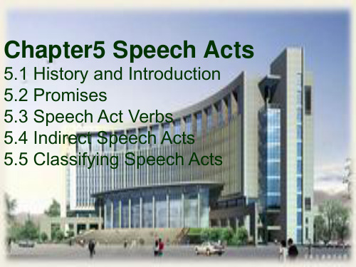 Chapter5 Speech Acts