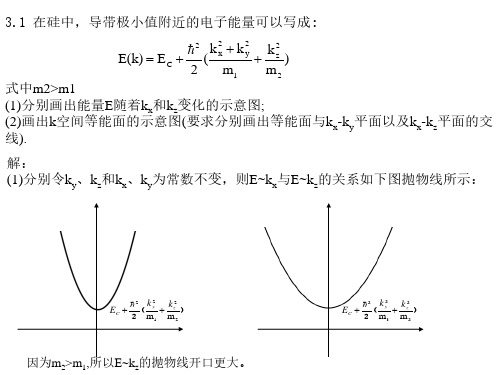 半导体物理习题课