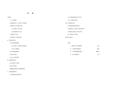 城市政基础设施项目勘察报告