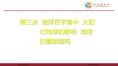 2021届高考一轮复习课件：地球圈层结构