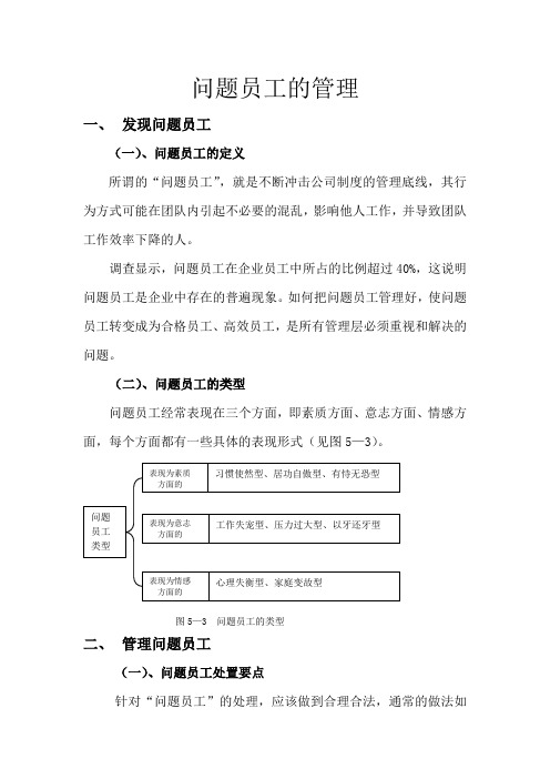 问题员工的管理总结