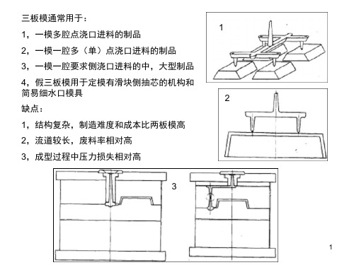 注塑模具结构及设计(三板模)PPT幻灯片