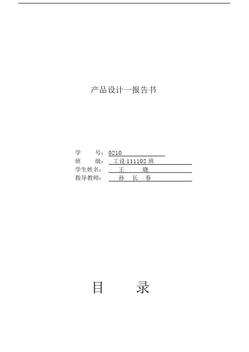 产品设计报告总结书.docx