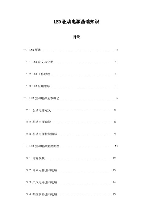 LED驱动电源基础知识