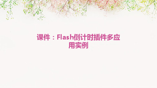 里使用的多种Flash倒计时插件课件