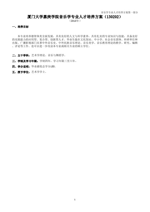 厦门大学嘉庚学院音乐学专业人才培养方案130202.pdf