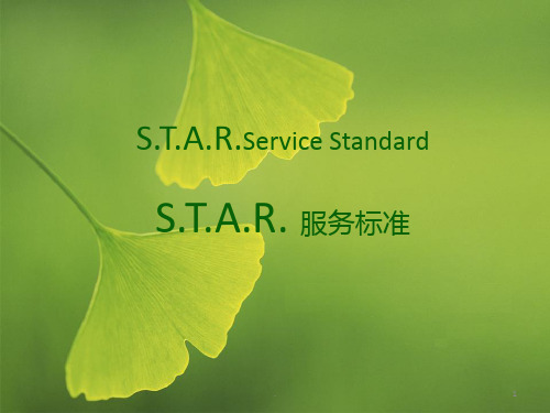 STAR-Service-明星服务PPT课件