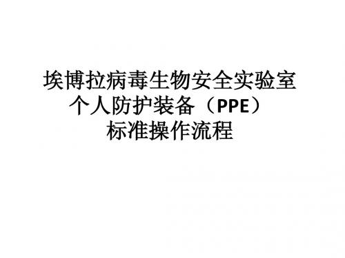 PPE - 病毒病预防控制所