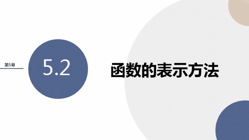 函数的表示方法课件-2022-2023学年高一上学期数学苏教版(2019)必修第一册