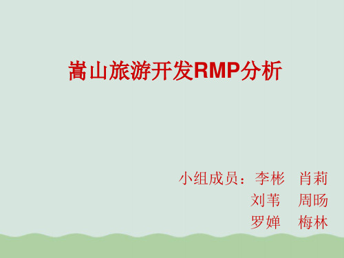 旅游开发RMP分析PPT(共26页)