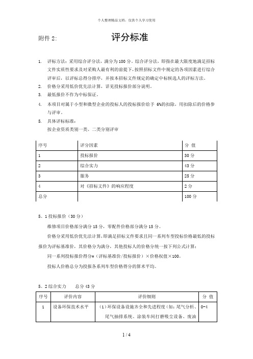 2评分标准