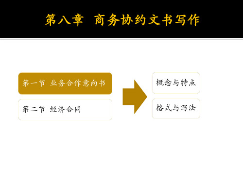 第八章   商务协约文书写作  《商务助理》PPT课件