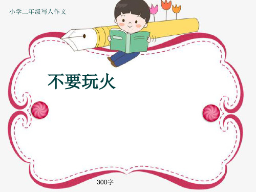 小学二年级写人作文《不要玩火》300字