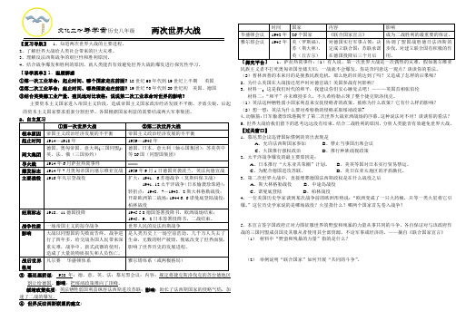 两次世界大战导学案