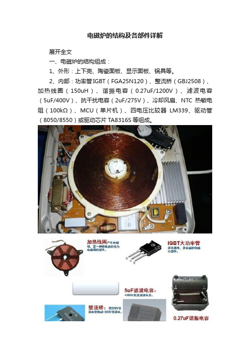 电磁炉的结构及各部件详解