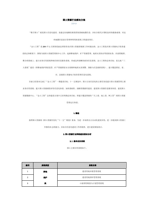 国土资源局网络建设