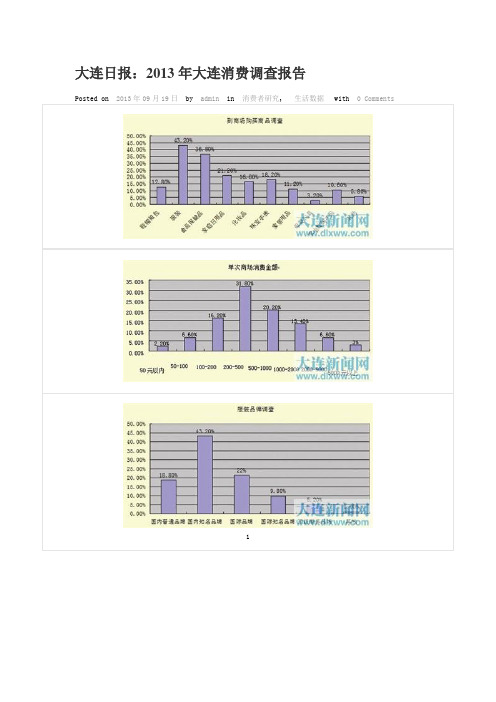 大连日报：2013年大连消费调查报告