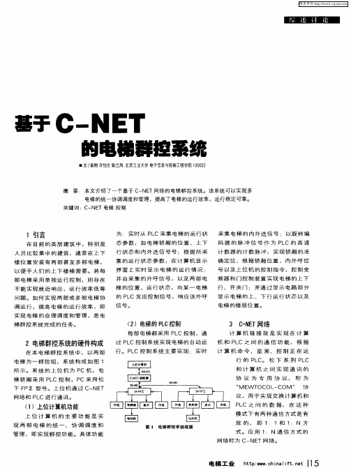 基于C-NET的电梯群空系统