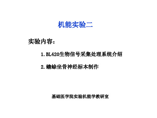 BL420生物信号采集处理系统介绍-蟾蜍坐骨神经标本制作