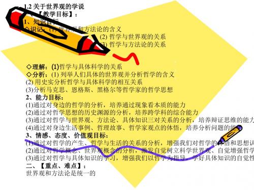 关于世界观的学说 PPT教学课件11 人教课标版