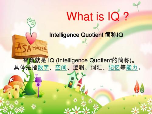 IQ介绍 丰富课堂