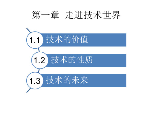 通用技术《技术与设计1》第一、二章复习