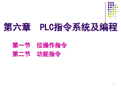 第六章PLC指令系统及编程精品PPT课件