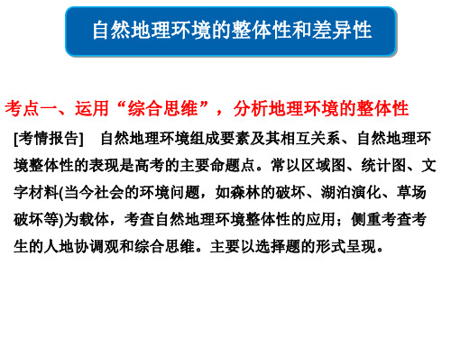 人教版高三地理二轮复习课件：整体性(区域要素的关联)(共34张ppt)