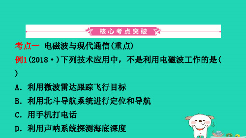 江西专版中考物理总复习第十八讲信息的传递能源与可持续发展考点精讲PPT课件