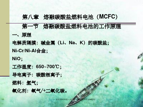 新能源材料第八章熔融碳酸盐燃料电池MCFC